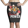 Girl Power White Write Pencil Skirts