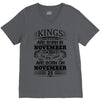 Real Kings Are Born On November 21 V-Neck Tee
