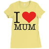 i love mum Ladies Fitted T-Shirt