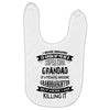 Super Cool Grandad Of A Freaking Awesome Granddaughter Baby Bibs