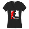 hot stuff batle royal gaming Women's V-Neck T-Shirt