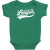 i'm out of your league Baby Bodysuit