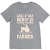 the 8th day god made farmers V-Neck Tee