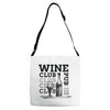 Wine Club Adjustable Strap Totes