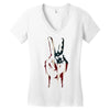 peace and love usa flag Women's V-Neck T-Shirt