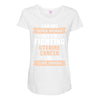 I am Not Super Woman But I'm Fighting Uterine Cancer So Close Enough Maternity Scoop Neck T-shirt