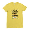 Weekend Forecast Camping With A Chance Of Drinking Ladies Fitted T-Shirt