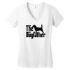 the dogfather beagle Women's V-Neck T-Shirt