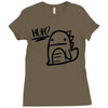 huh dinosaur Ladies Fitted T-Shirt