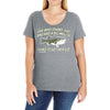 she was short, fat and had a big mouth! Ladies Curvy T-Shirt