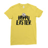 hoppy easter Ladies Fitted T-Shirt