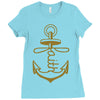 anchored faith Ladies Fitted T-Shirt