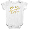 a diva Baby Bodysuit