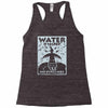 water is sacred no pipelines Racerback Tank