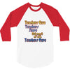 teachers give, share, care 3/4 Sleeve Shirt