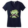 zombie monster Women's V-Neck T-Shirt