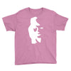 sax player lady face optical illusion Youth Tee