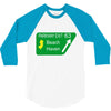 gps logo free exit 63 beach haven 3/4 Sleeve Shirt