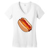 hotdogs on a bun Women's V-Neck T-Shirt