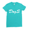 dogs Ladies Fitted T-Shirt