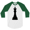 Chess King and Pawn 3/4 Sleeve Shirt