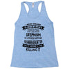 Super Cool Stepmom Of A Freaking Awesome Granddaughter Racerback Tank