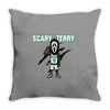 Scary Terry Throw Pillow