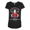 swansons bacon gym Maternity Scoop Neck T-shirt