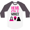 Women's March Hear Our Voice 3/4 Sleeve Shirt