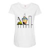 sumo pile driver Maternity Scoop Neck T-shirt