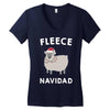 fleece navidad Women's V-Neck T-Shirt