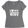 i love my chinese wife Women's Triblend Scoop T-shirt