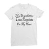 grandkitties pawprints Ladies Fitted T-Shirt