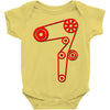 strap of the distribution of the engine Baby Onesie