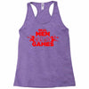 real men and women play games Racerback Tank
