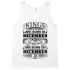 Real Kings Are Born On December 23 Tank Top