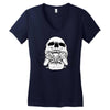 skull gamer 2 Women's V-Neck T-Shirt
