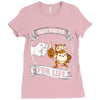 new owl best friend for life Ladies Fitted T-Shirt