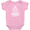 Keep Calm And Let Jesus Handle It Baby Onesie