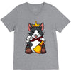 lucky cait sith V-Neck Tee