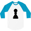 Chess King and Pawn 3/4 Sleeve Shirt