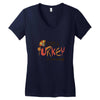 i put a turkey in that oven   copy Women's V-Neck T-Shirt