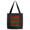 all i want for christmas Tote Bags