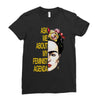 ask me about my feminist agenda frida kahlo Ladies Fitted T-Shirt