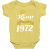 kings are born in 1972 Baby Onesie