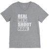 real men shoot raw V-Neck Tee
