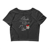 she reads books to live book lover Crop Top