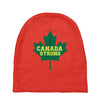 canada strong Baby Beanies
