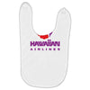 stylish retro hawaiian airlines Baby Bibs