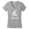 new dad to be gamer over Women's V-Neck T-Shirt